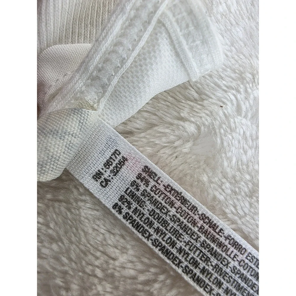 Free People Bobbi + Bricka Bralette‎ Ivory Ribbed Racerback XS OB481738A